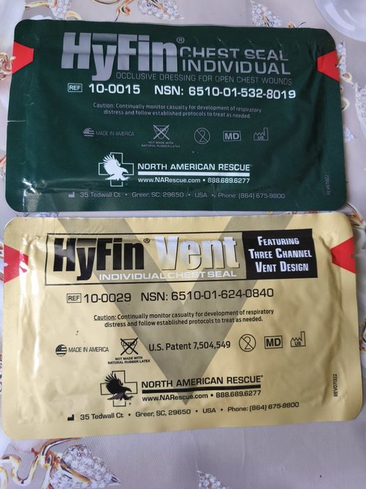 Набор 2 шт. Окклюзионная наклейка HyFin Combo