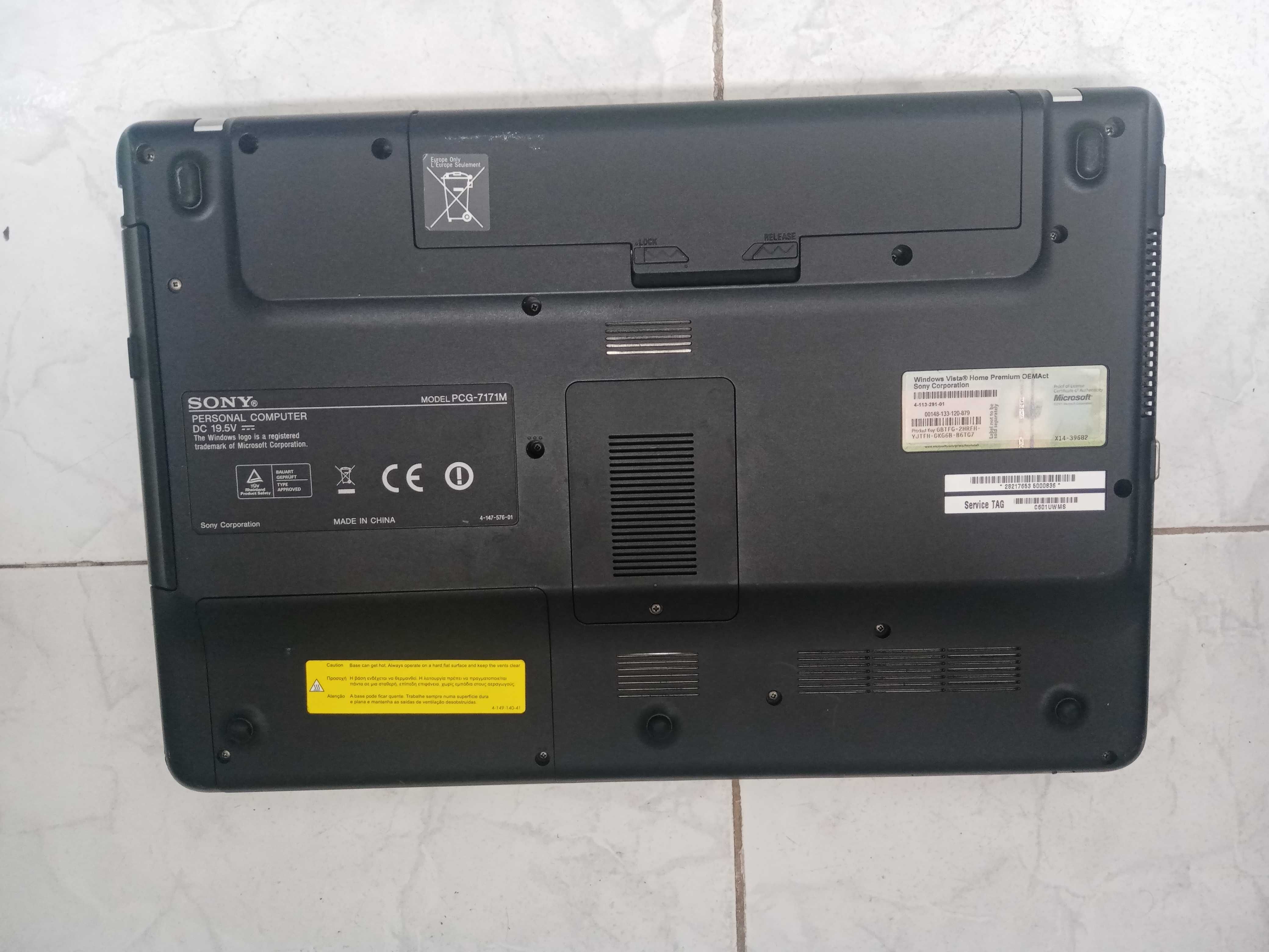 Portátil SONY Modelo PCG 717 M Dual core