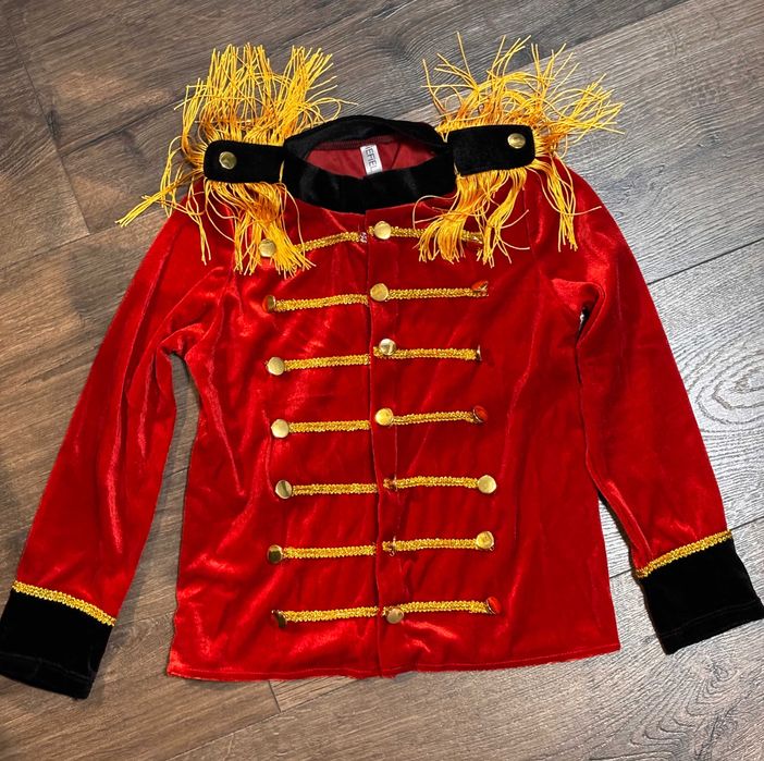 Stroj perkusja,mundur z frędzlami,mistrza ceremoni,Dziadka do Orzechów