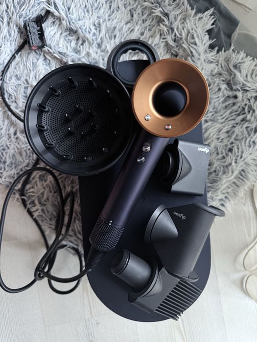 Оригінальний Dyson фен синій+золото