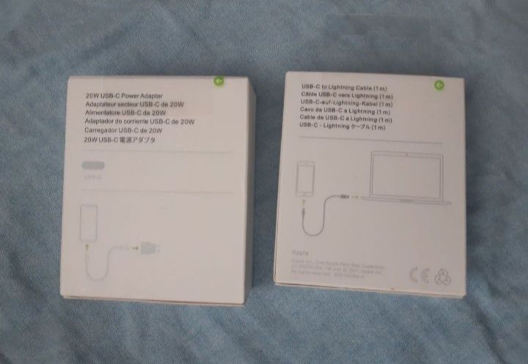 Ładowarka do iPhone USB-C 20W Power Adapter Kabel USB-C NOWE