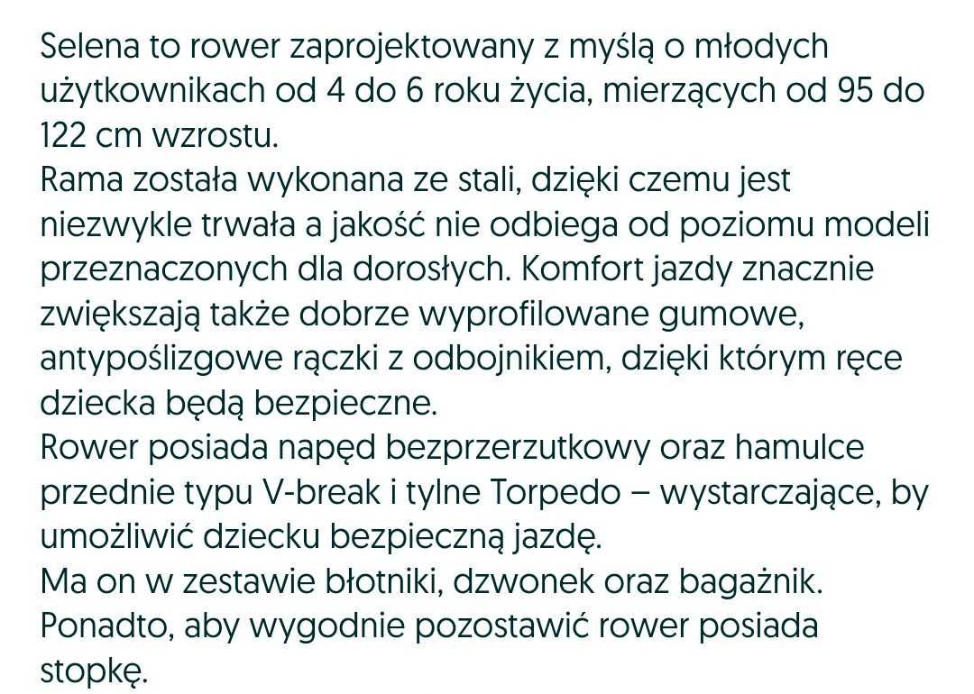 Rower 16 Fogo Selena