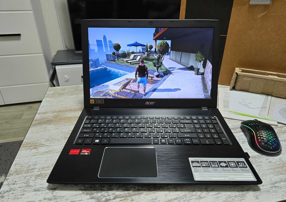 Игровой Acer 15.6" FullHD/4 ядра /Radeon R8 M445DX/8GB/128GB SSD+512GB