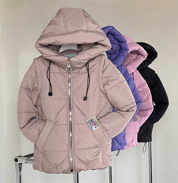 Демисезонная куртка-жилетка на девочку для детей и подростков на весну