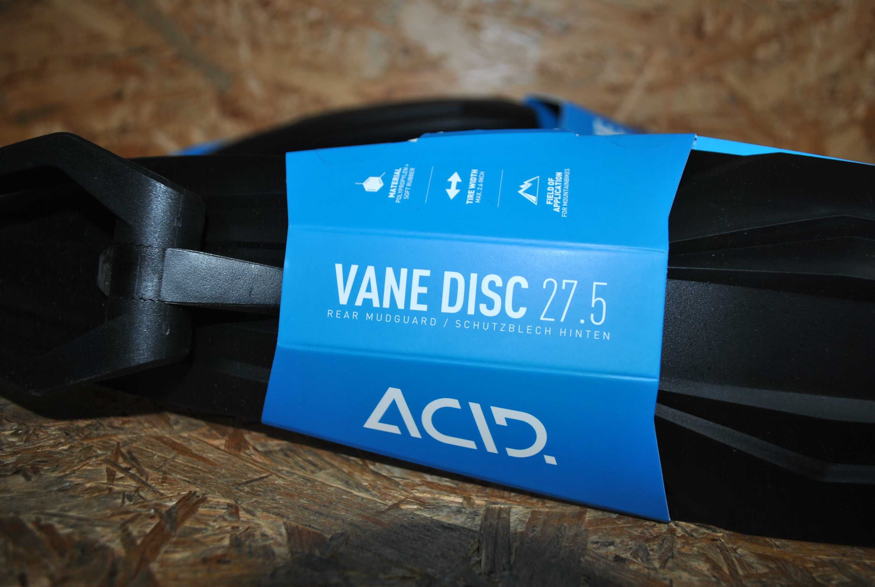Nowe Błotniki Cube 92979 ACID MTB Vane Pure Rear 27.5 mtb