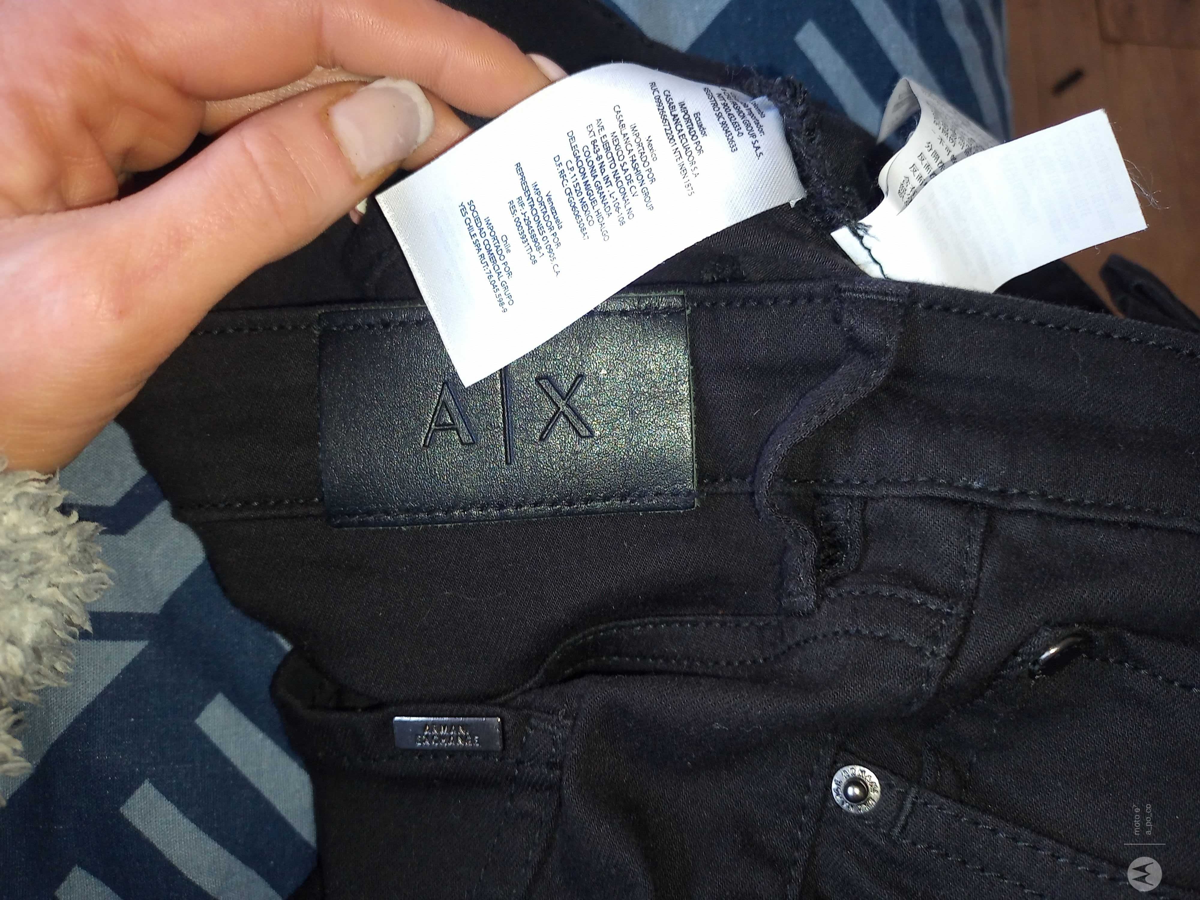 Czarne spodnie AX Emporio Armani 26 S nowe