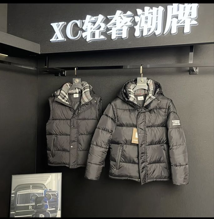 Пуховик Burberry / куртка барбері / пуховик барбері / пуховик burbery