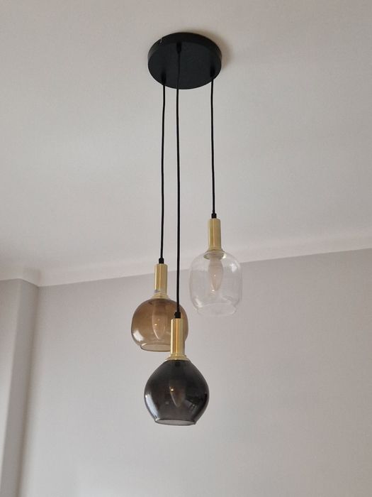 Candeeiro de teto 3 abajures Maison du Monde