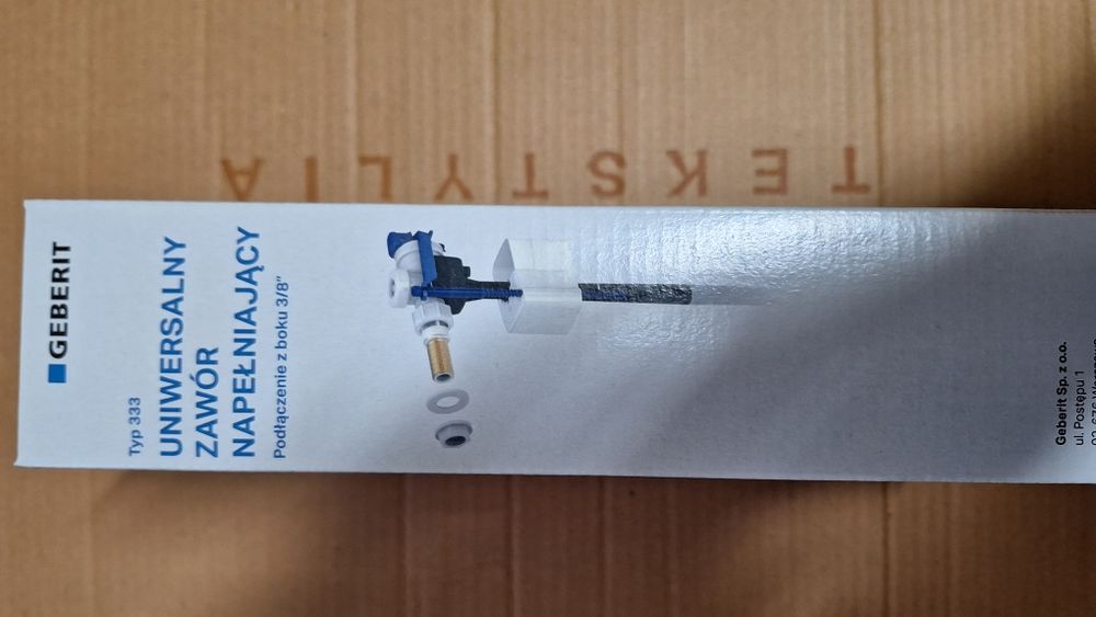 Zawór napełniający GEBERIT - uniwersalny (nowy)
