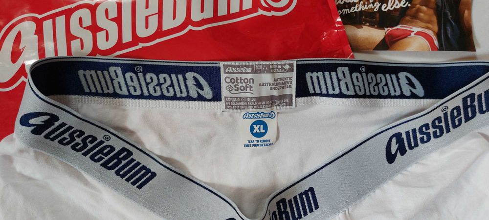 Nowe bokserki Aussiebum XL białe