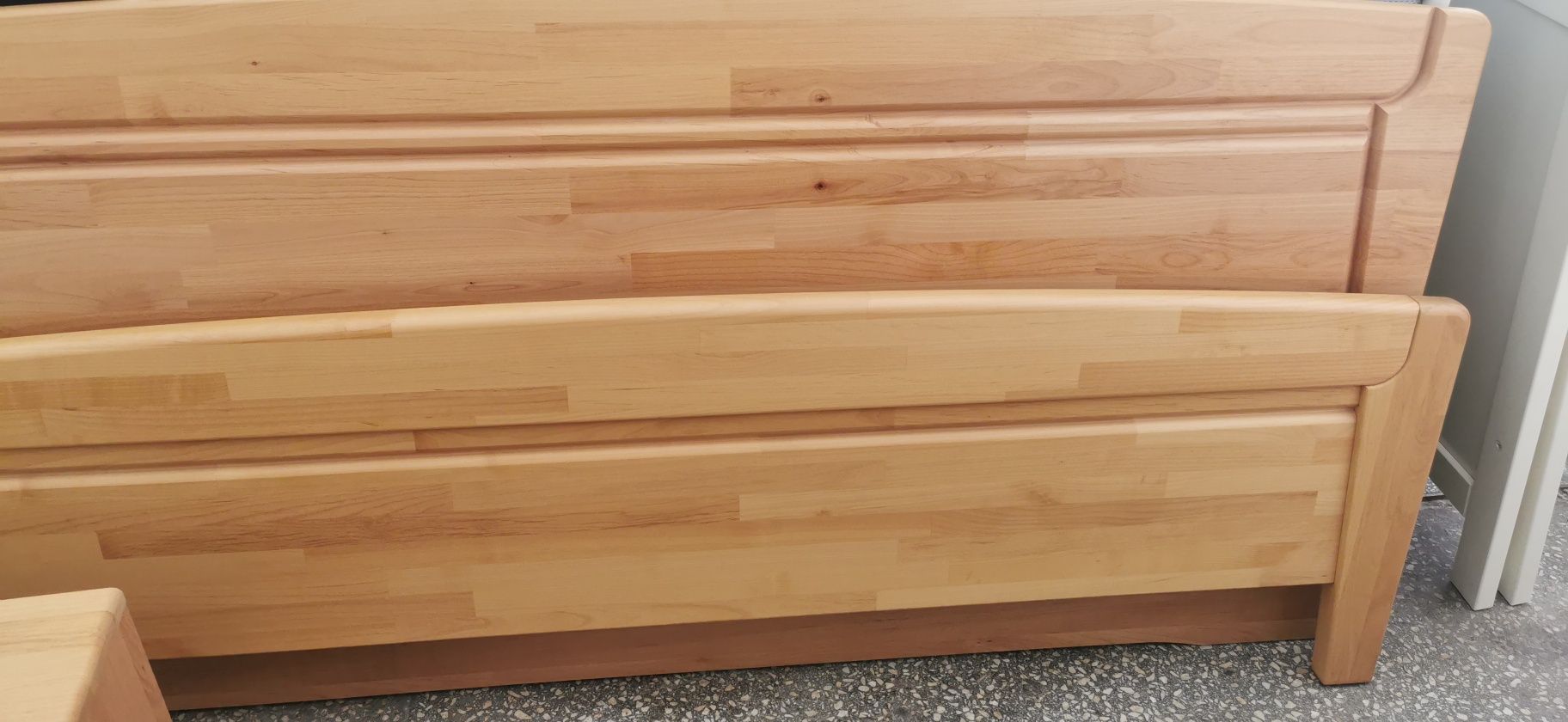 Piękne łóżko drewniane olcha 180x190 stelaże szafki st. Super