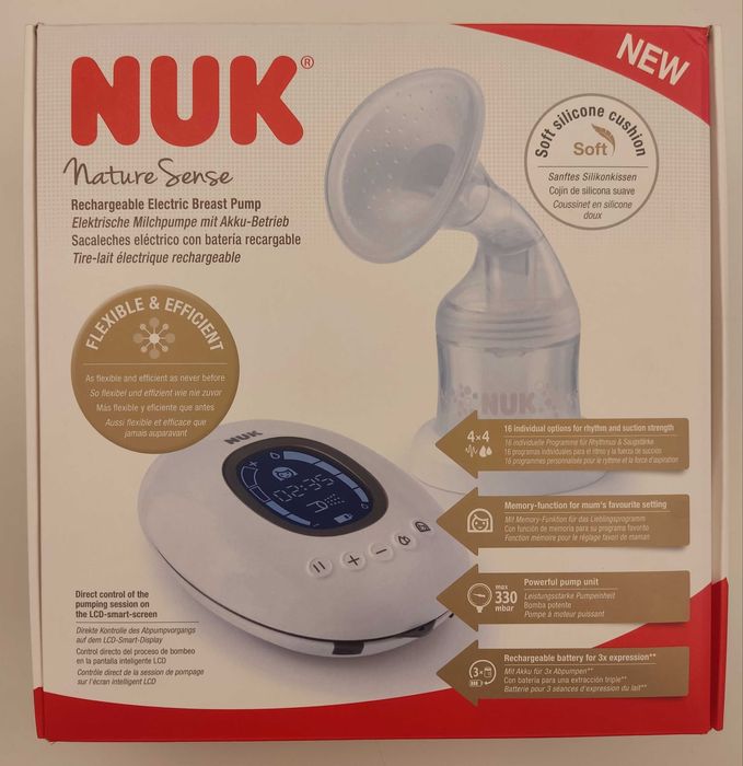 NUK Nature Sense Bomba Tira Leite Recarregável