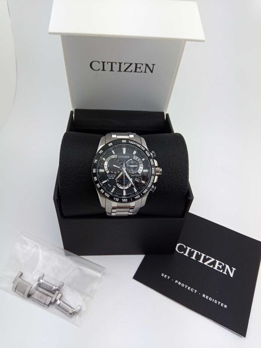 Титановые часы Citizen CB5908-57E радиоконтроль сапфир вечник(*дефект)