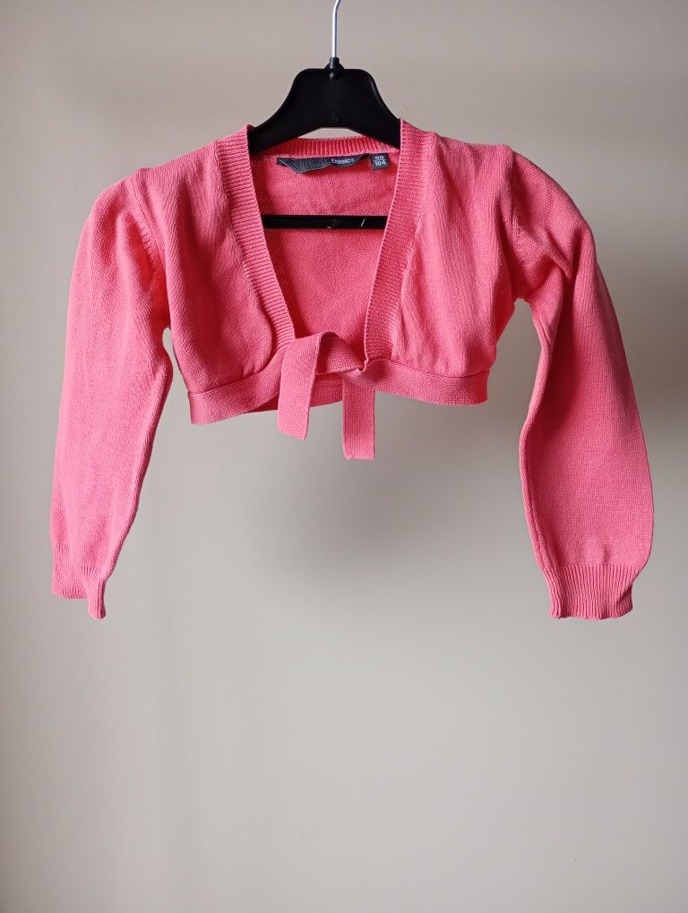 Różowe bolerko, narzutka, sweterek r. 98/104 HTX