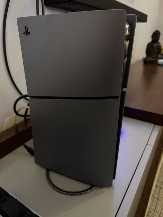 Ps5 Slim disco + Comando edge preto + Headphones + Acessórios + Jogo