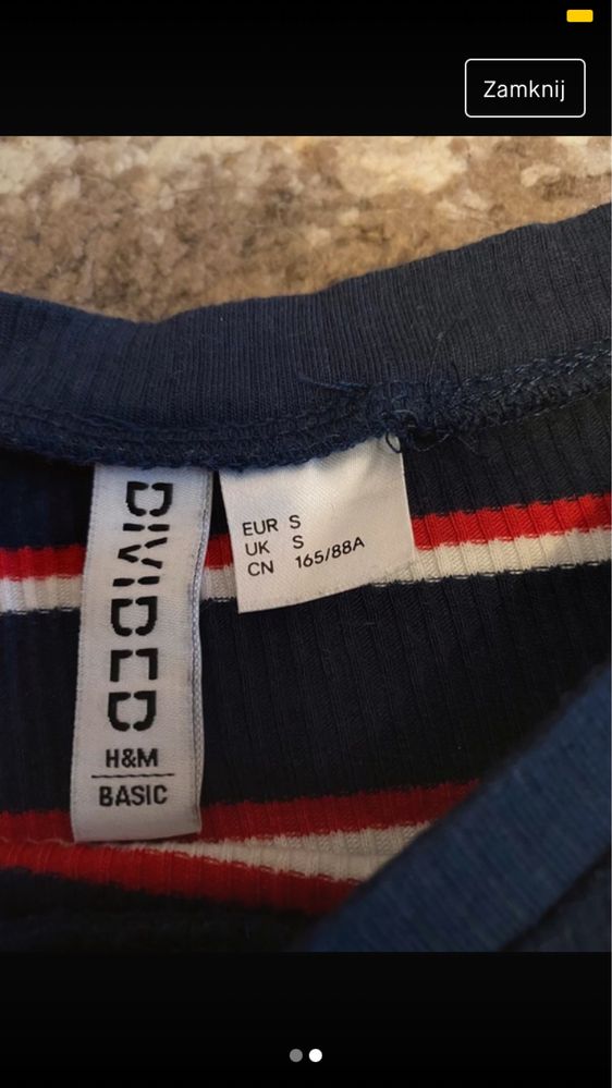 Koszulka w paski h&m