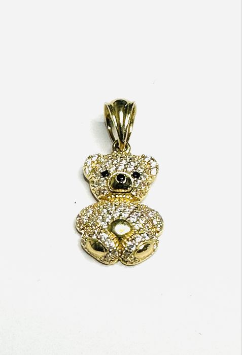 Złota Zawieszka  585 MIŚ z Cyrkoniami