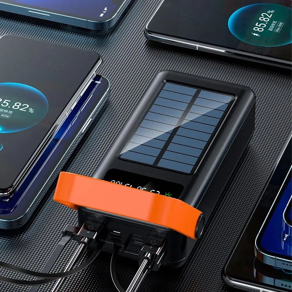 Повербанк 80000 mAh, на сонячній батареї, 4хUSB, ProTech / Power Bank