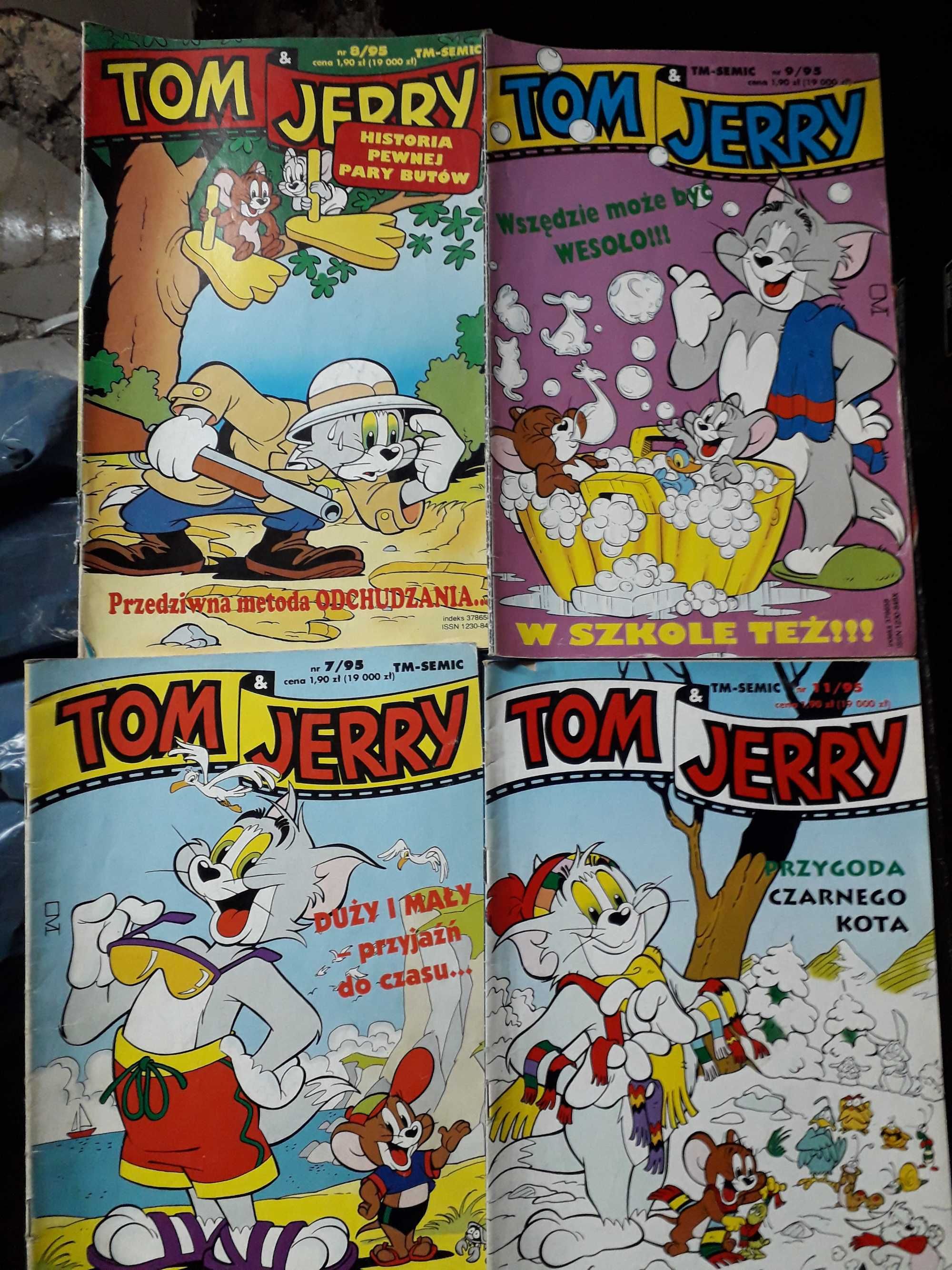 Tom & Jerry komiks, komiksy 7 sztuk z 1995