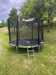 Trampolina ogrodowa Zipro Jump Pro z siatką zewnętrzną 8FT 252cm