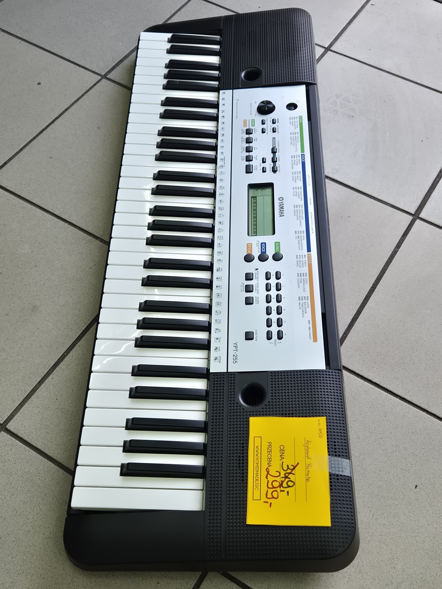 Keyboard Yamaha YPT-255 Komis Madej Sc