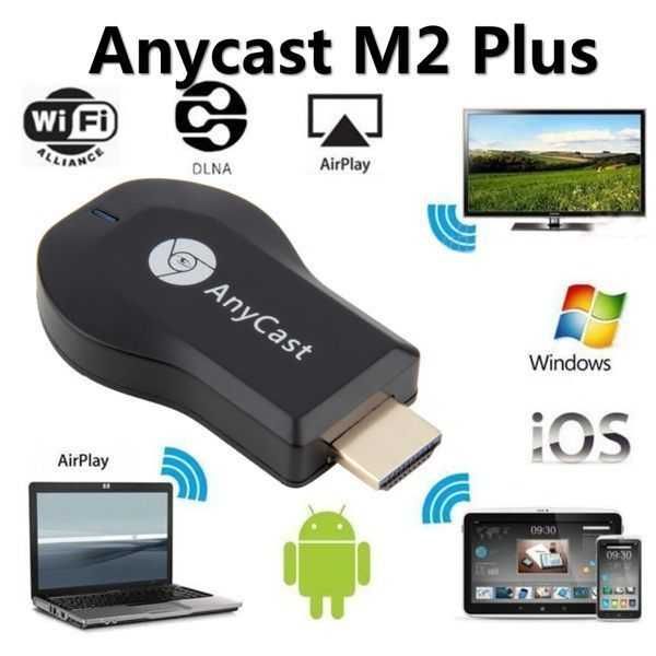 Медиаплеер Miracast AnyCast M2 Plus HDMI, Wi-Fi (chromecast, СмартТВ)