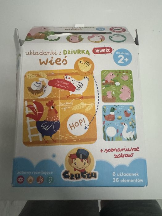 Układanka edukacyjna. Zwierzę na farmie.