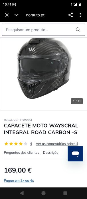 Capacete carbono