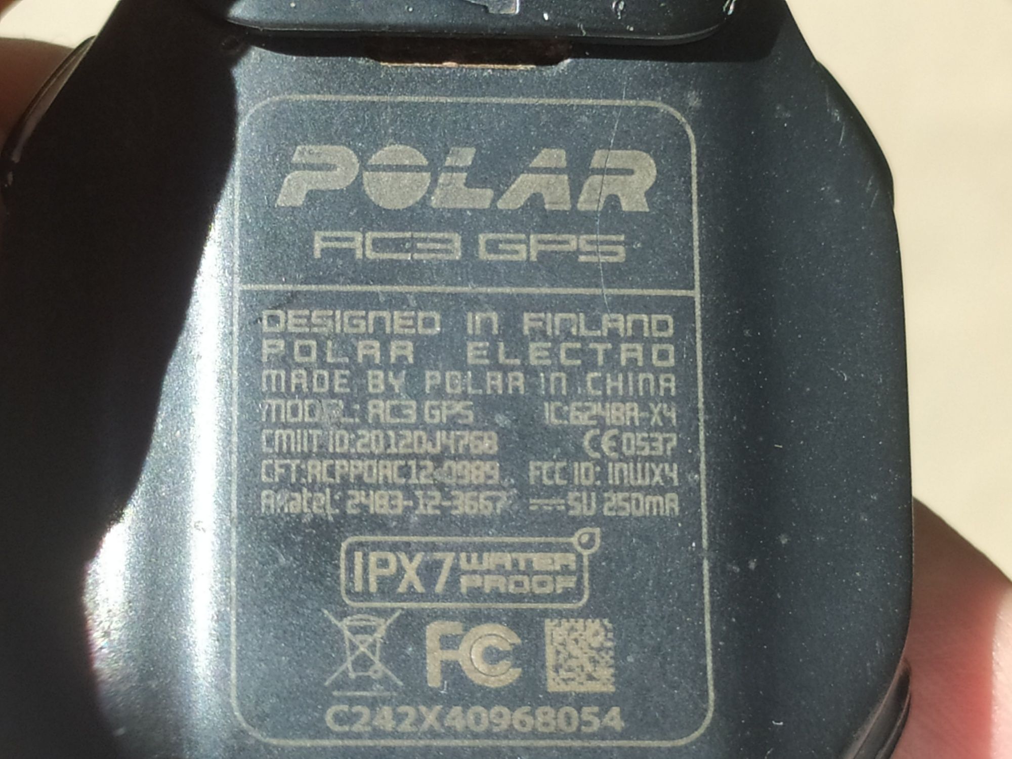 Годинник часи Polar RC3 GPS HR з датчиком пульсу