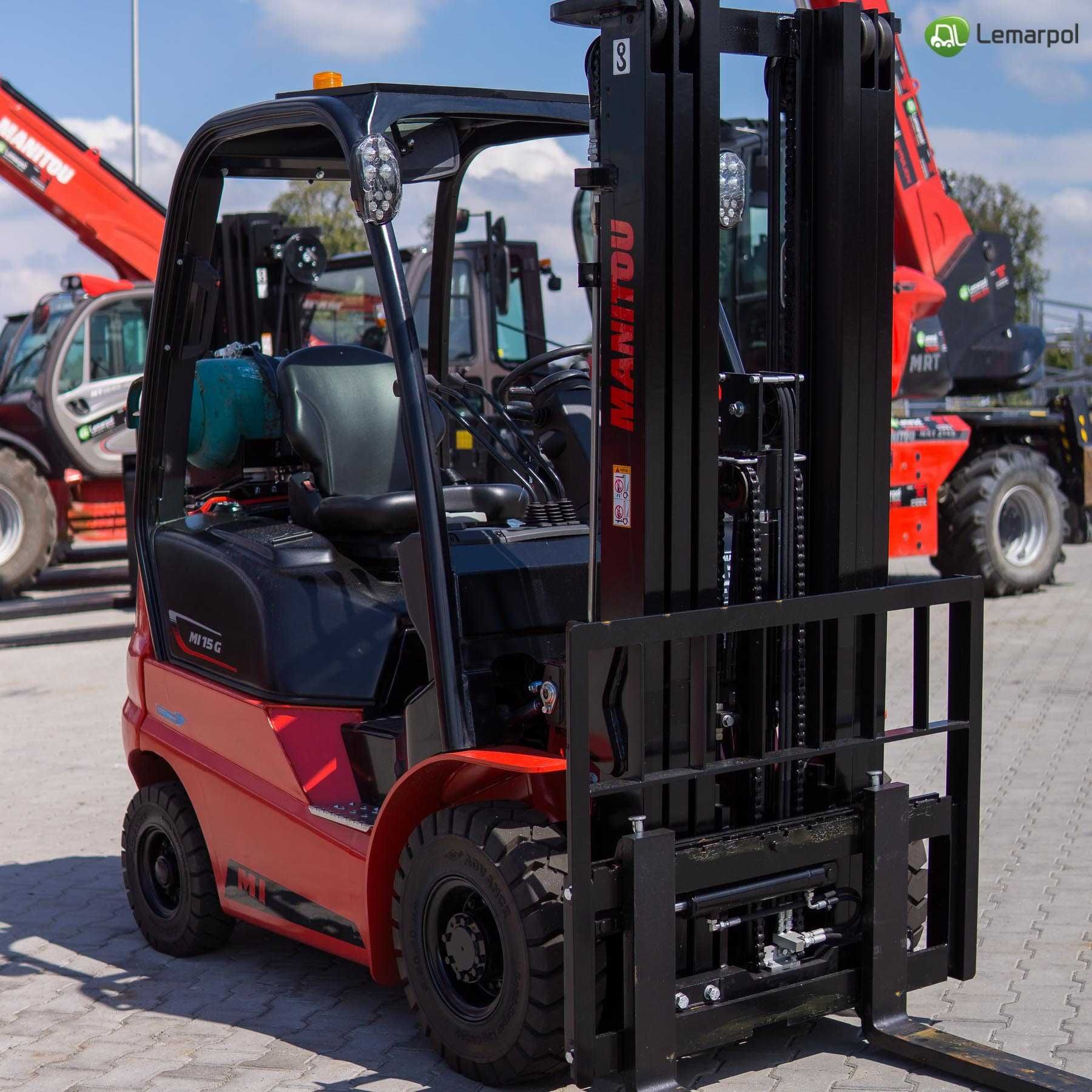 Nowy wózek widłowy Manitou Mi15G , 1,5t LPG - od ręki