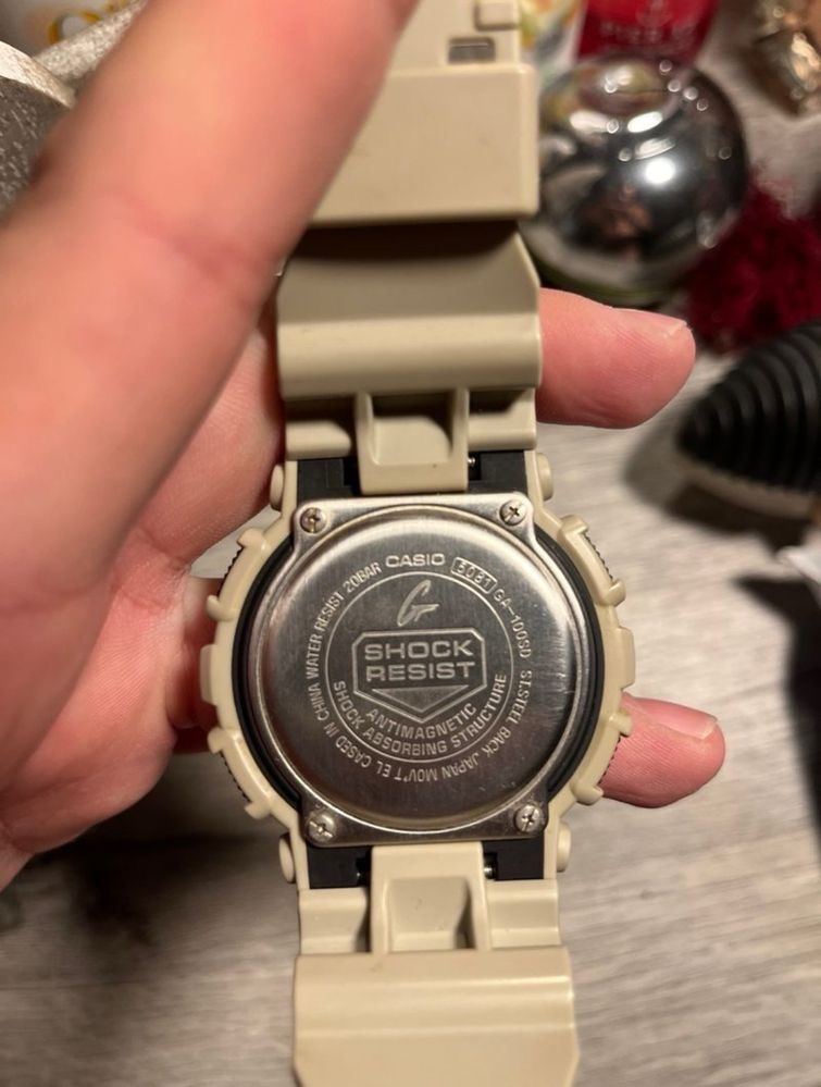 Casio g-shock cor beje