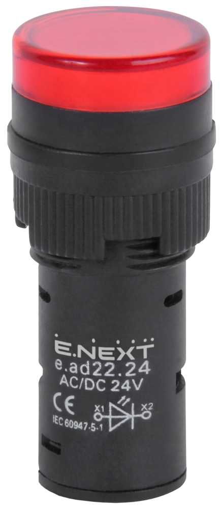 Wskaźnik LED 22mm 24V AC/DC czerwony