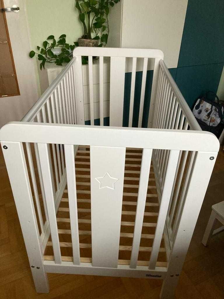 Łóżeczko niemowlęce woodies star cot 120x60