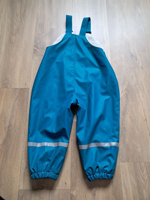 Spodnie przeciwdeszczowe ocieplone ogumione 98