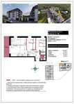 OSTOJA PARK - 3 pokoje, 56,75 m2, balkon 9 m2
