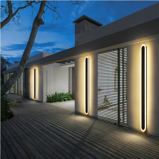 Lampa Kinkiet Led Ogrodowa Elewacyjna Zewnętrzna Długa 80Cm B.ciepła