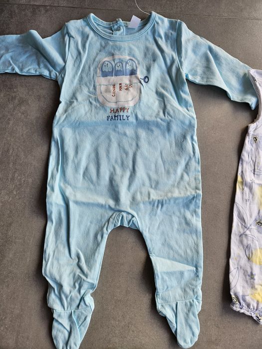 Paka rampersów dla dziewczynki rozmiar 74