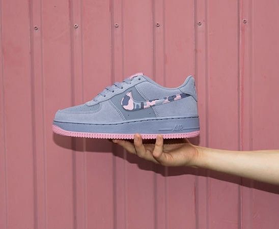 Кроссовки Nike Air Force 1 GS Grey Pink
