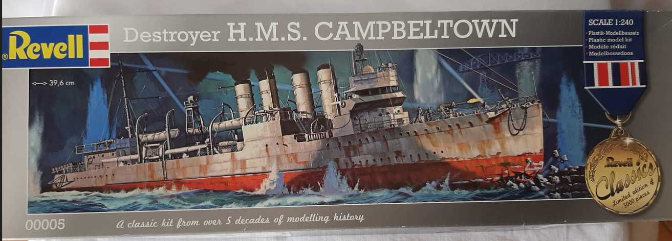 modelismo destroyer h.m.s. campbeltown ex usss buchanan