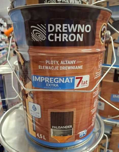 drewnochron impregnat extra palisander 1,5 L z 4,5 L