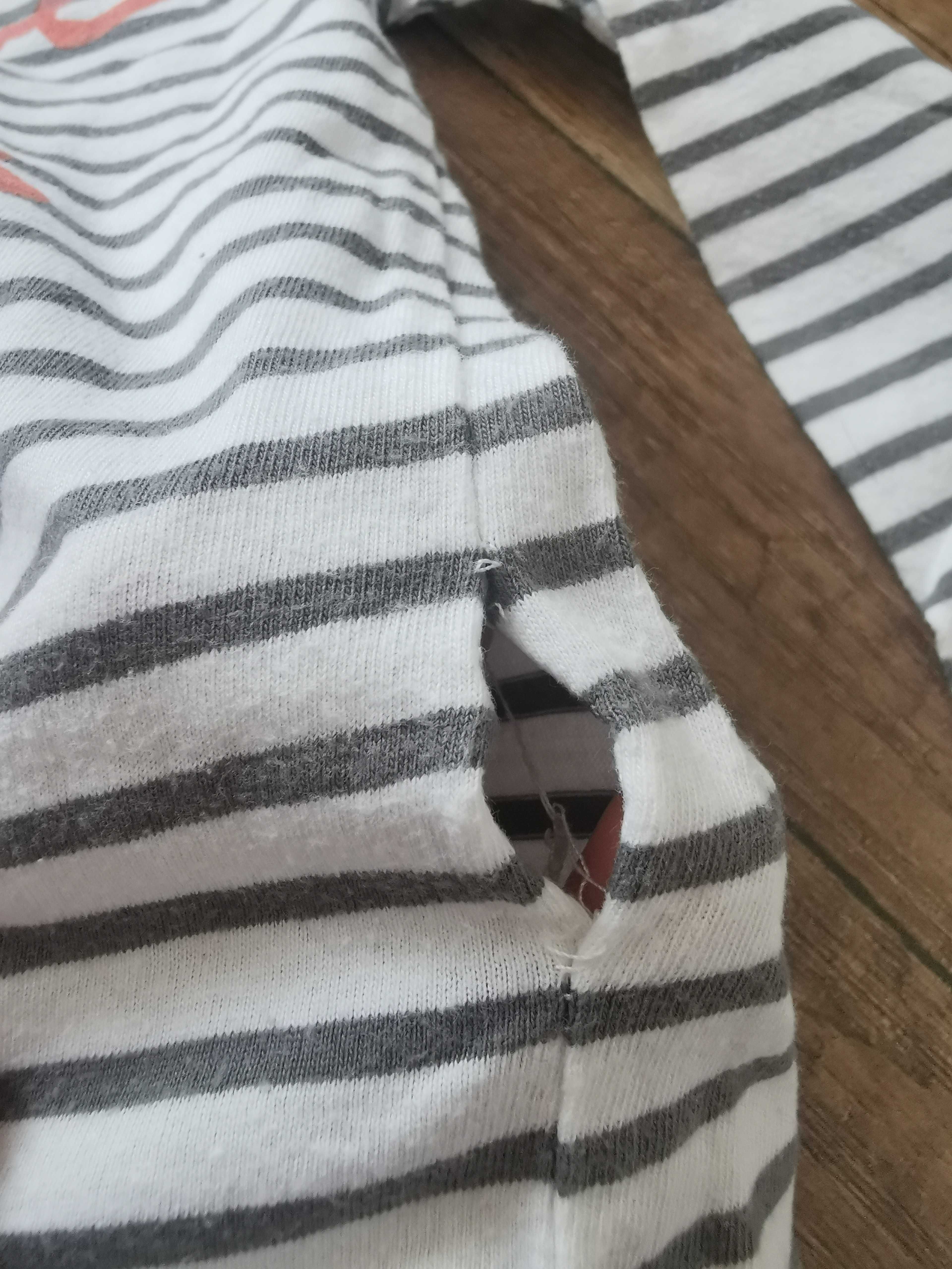 Koszulki zestaw długi krótki rękaw dziewczęce 86 92 98