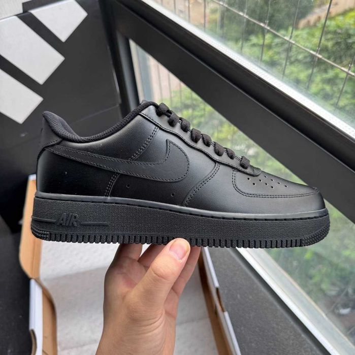 ButyDamskie Nike_Air_Force_1_Low_'07_Black_Uniseks R.46