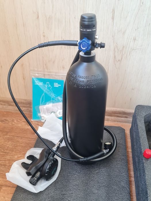 Мини акваланг Набор Chikadiv C700 Plus Black кислородный баллон 2.0 L