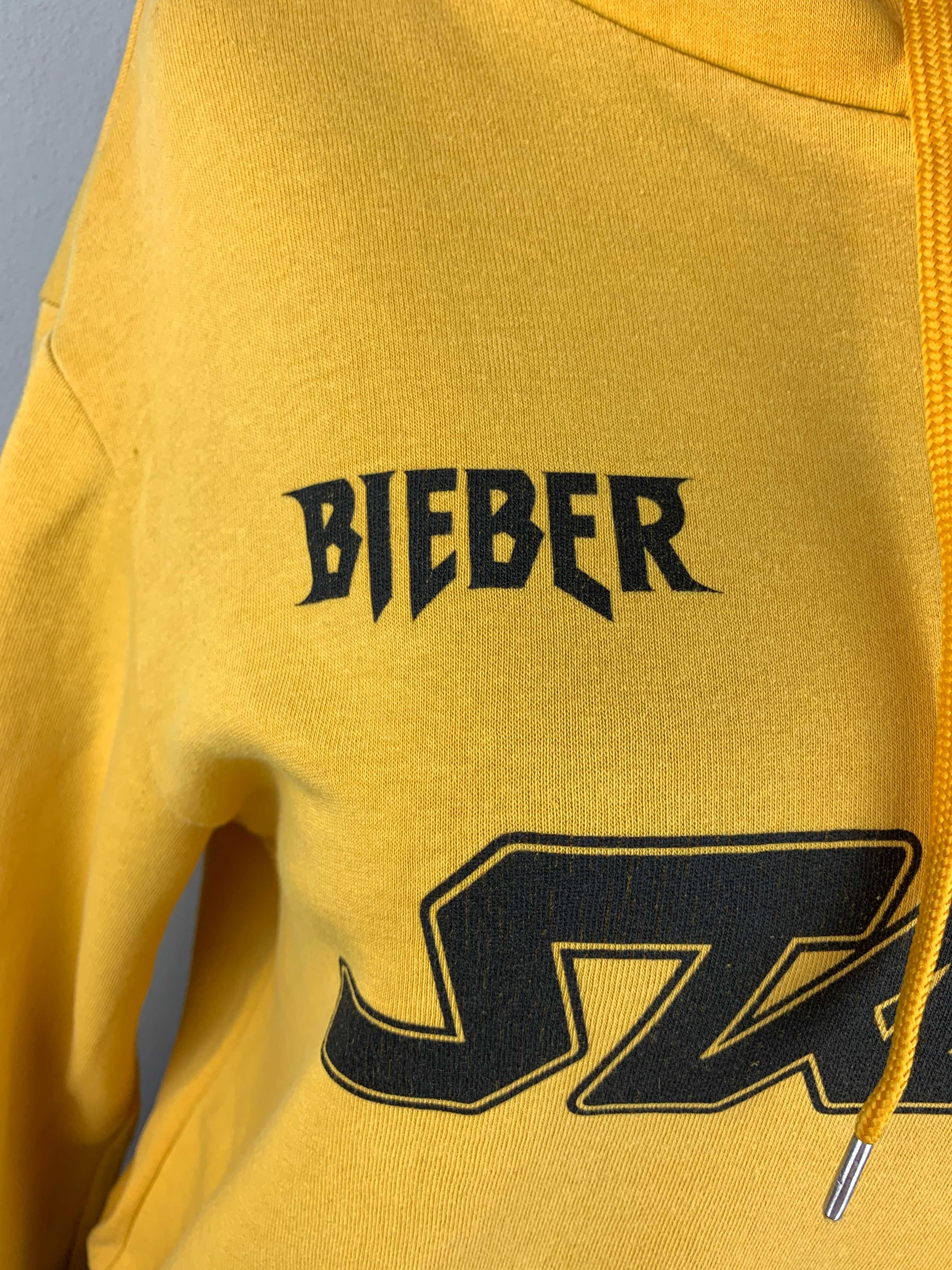 Żółta Damska Bluza z Kapturem H&M Justin Bieber  Rozmiar M