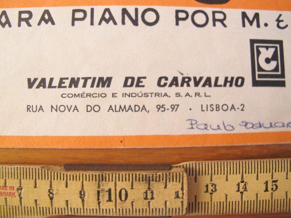 Partitura Musical Valsa Piano Antiga - VIOLETA