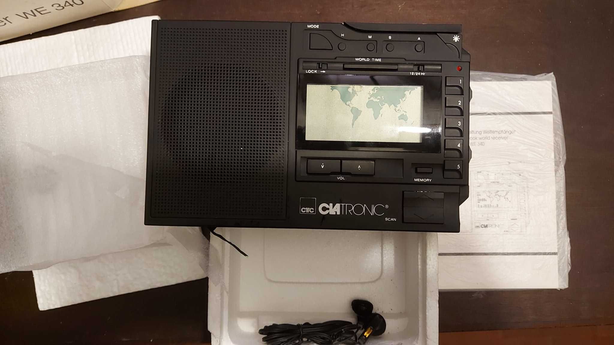 Rádio Recetor mundial Clatronic WE 340 (nunca foi usado)