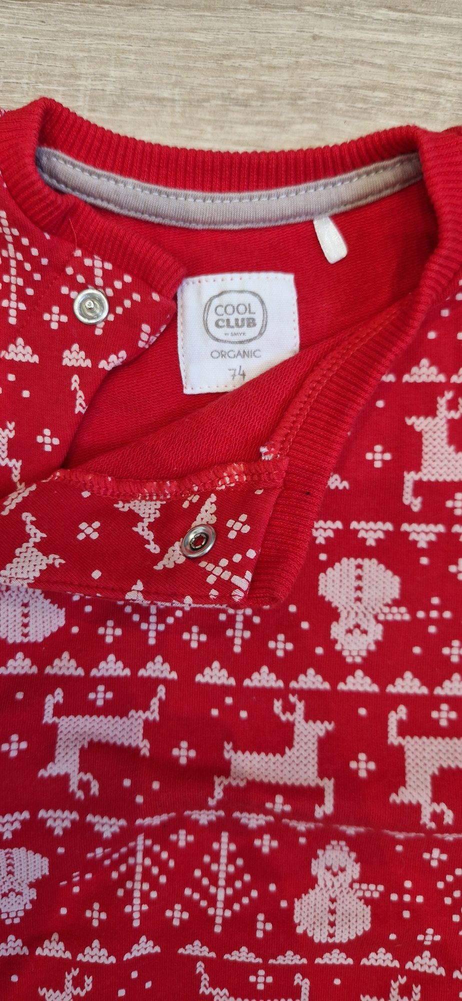 Sweterek świąteczny r. 74 nowy COOL CLUB by Smyk