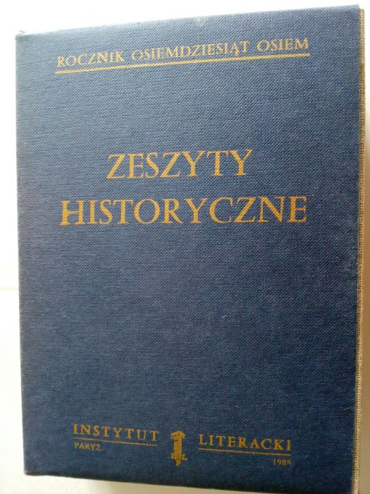 Zeszyty Historyczne Rocznik Osiemdziesiąt Osiem,InstytutLiteracki 1988