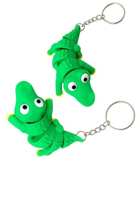 KROKODYL FELXI Zabawny brelok NA KLUCZE  kolorowy gadżet 3D na prezent