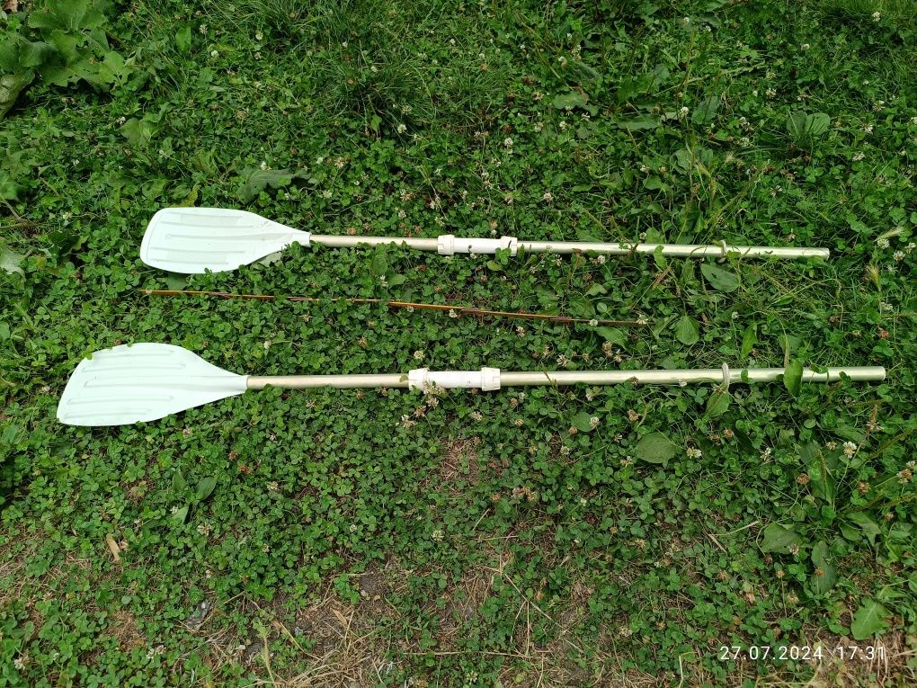 Wiosła, regulowa 140cm długość, 2szt, dobre, do łódki
